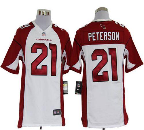 NFL West Arizona Cardinals 21 Patrick Peterson Men's White Game Jersey